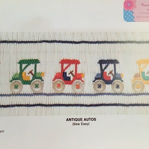 Antique Autos   NEW Smocking Plate    Ellen McCarn