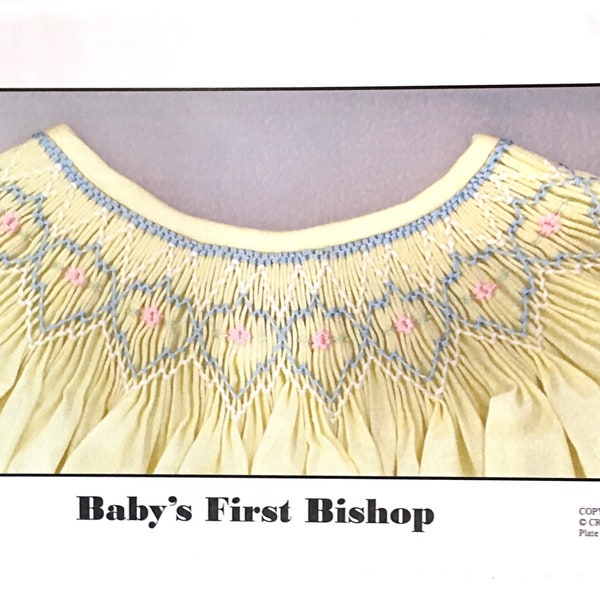 Smocked Pink Crosses Bishop