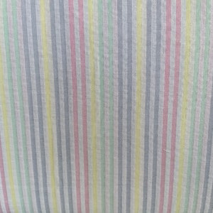 Pastel Stripe Seersucker 60” beautiful Fun fabric Richlin fabrics Sold by the BTY    100% Cotton