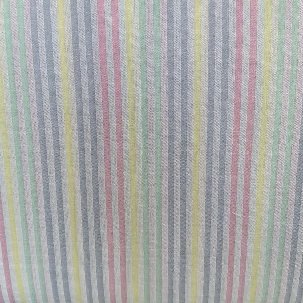 Pastel Stripe Seersucker 60” beautiful Fun fabric Richlin fabrics Sold by the BTY    100% Cotton