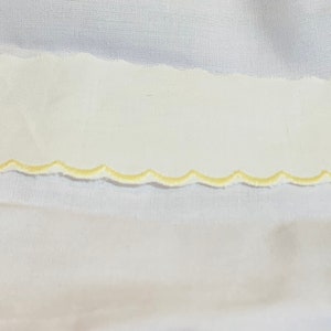 Swiss Lace Yellow Scalloped Trim      1 1/2" Width Capitol Imports