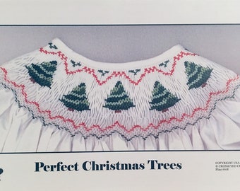 Perfect Christmas Trees NEW Smocking Plate Crosseyed Cricket