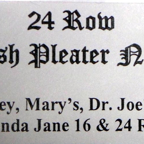 English Pleater Needles - 16-24 Row  -Stanley, Mary's, Dr. Joe' and Amanda Jane  16-24 Row Price is Per Needle.