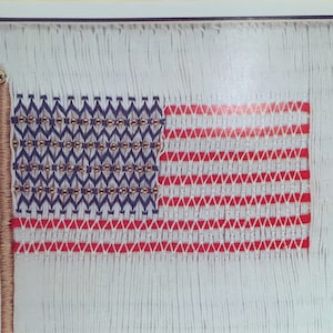 American Flag NEW SMOCKING PLATE Sandy Hunter