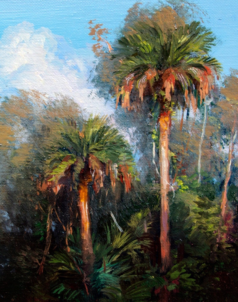 Florida Art Plein Air Painting Florida Landscape Painting Etsy