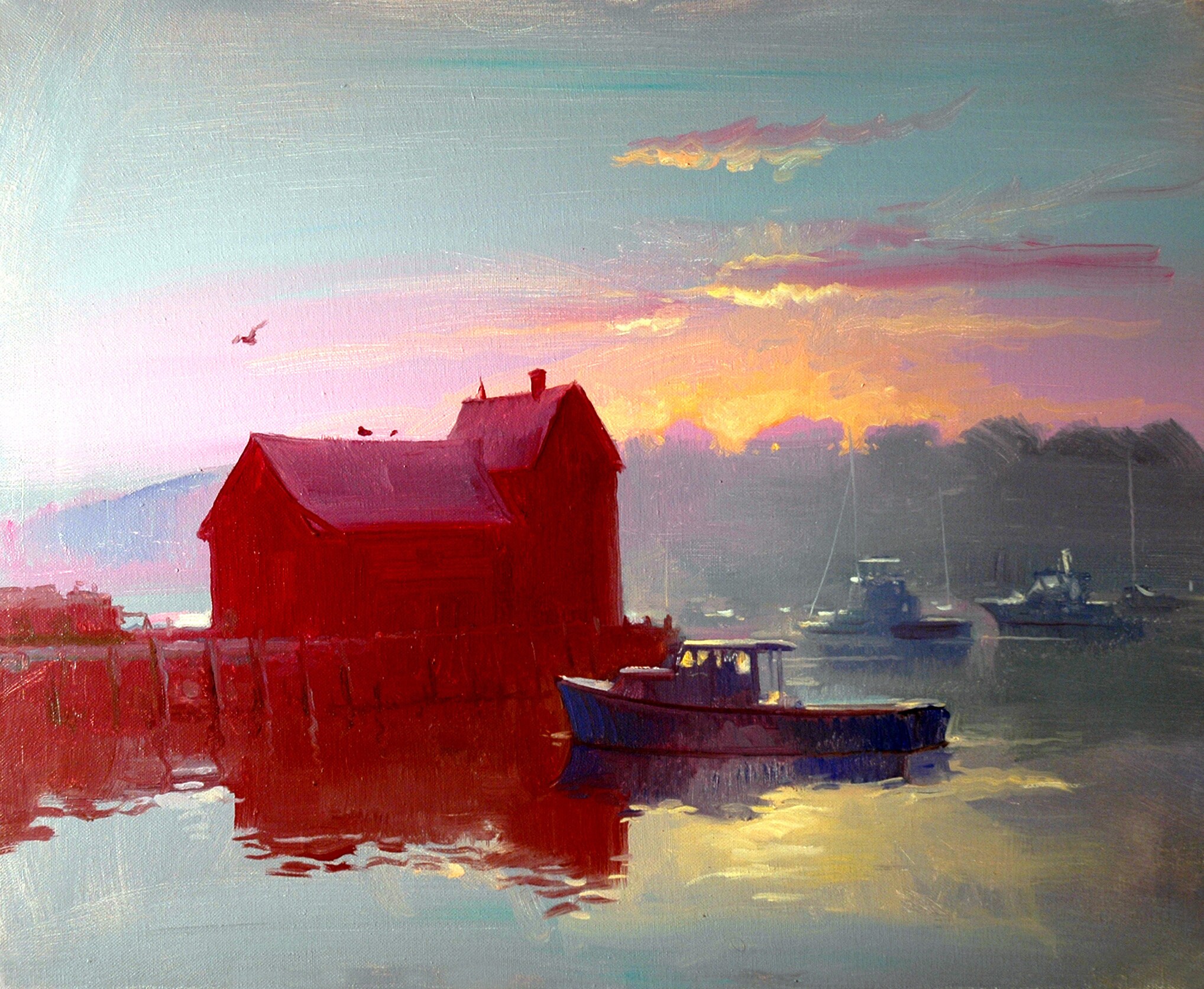 Motif Number One Oil Painting Keith Gunderson Rockport - Etsy Canada