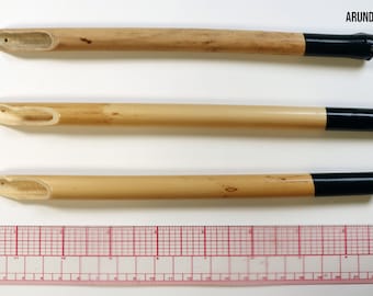 Stylos à roseaux Arundo Donax Roseau géant pour le dessin 3 stylos fabriqués à la main 6- 8 « longueur 12-14mm largeur