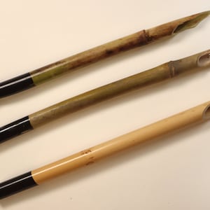 Reed Pens Master3 Phragmites Australis, Arundo Donax, and Bamboo Arundinaria gigantea  8&quot; length 10-14mm width