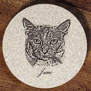 Custom Cork Coasters - Laser Engraved - Fast Production! US Seller!