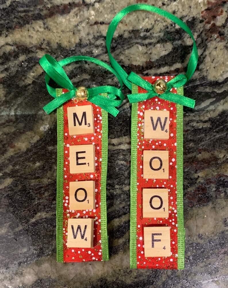 Scrabble Tile Ornament Custom Order Etsy