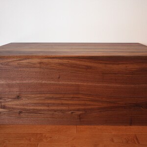 Cofre de manta de madera maciza con cola de milano en nogal | Etsy