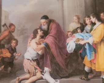 Act of Contrition with Beautiful Painting of the Prodigal Son by Bartolome Esteban Murillo. Perfect for Confession or Anytime.