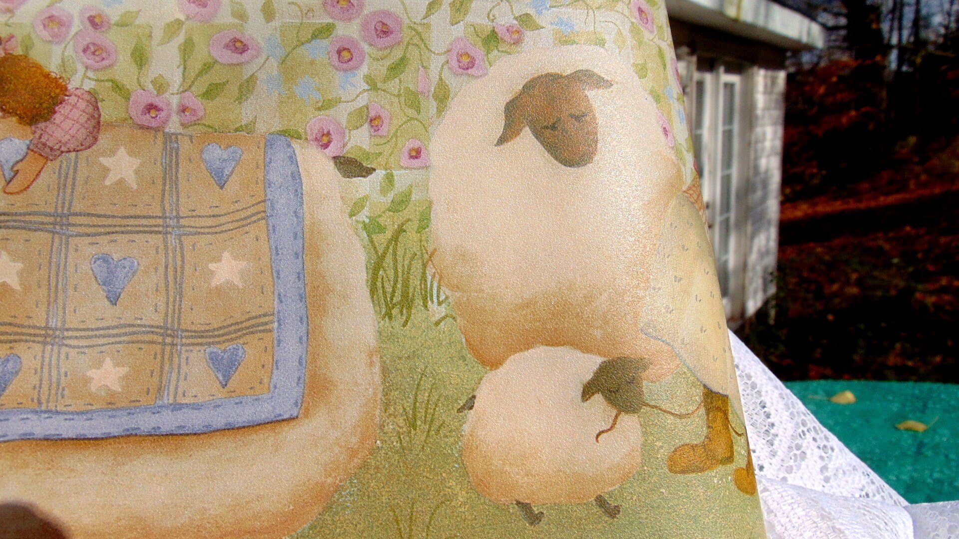 Primitive Sheep Wallpaper Brewster Wallpaper Border Sheep Etsy Canada