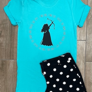 Disney&#39;s Brave Shirt Tee, Merida Shirt, Merida Tee, Chase the Wind and Touch the Sky, Disney Princess Shirt, Disney Princess Tee
