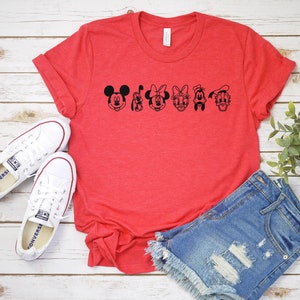 Mickey and Friends Shirt Tee, Disney's Fab 5 Shirt Tee, Mickey Minnie Pluto Goofy Daisy Donald Shirt Tee, Disney Shirt Tee