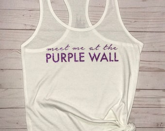 Meet Me At The Purple Wall Disney Tank, Disney Tank, Magic Kingdom Tank, Princess Tank, Purple Wall Shirt, Purple wall Tank