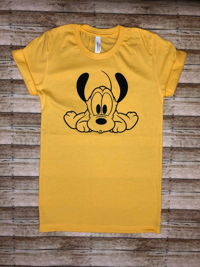 Pluto Shirt Tee Disney Pluto Shirt Disney Vacation Shirt Etsy