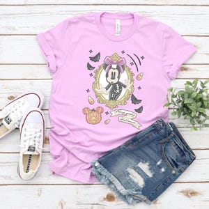 Coquette Bow Mickey Minnie Pumpkin Halloween Shirt | Disney Halloween Shirt | Mickey&#39;s Not So Scary Shirt | Trick or Treat Down Main Stree