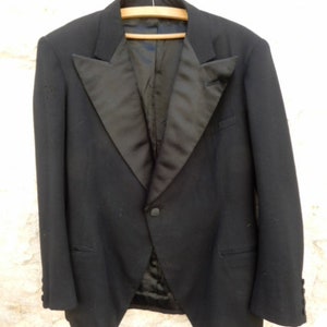 men's frock coat jacket old France satin lapels image 1