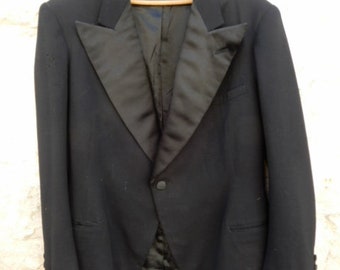 men's frock coat jacket old France satin lapels