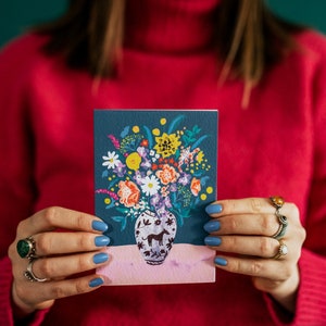 Flowers in Vase A6 Card