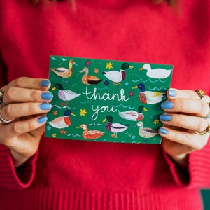 Duck Bedankt A6 Card