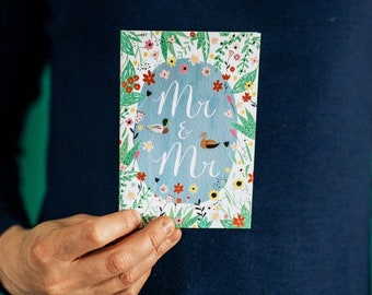 Mr & Mr A6 Card