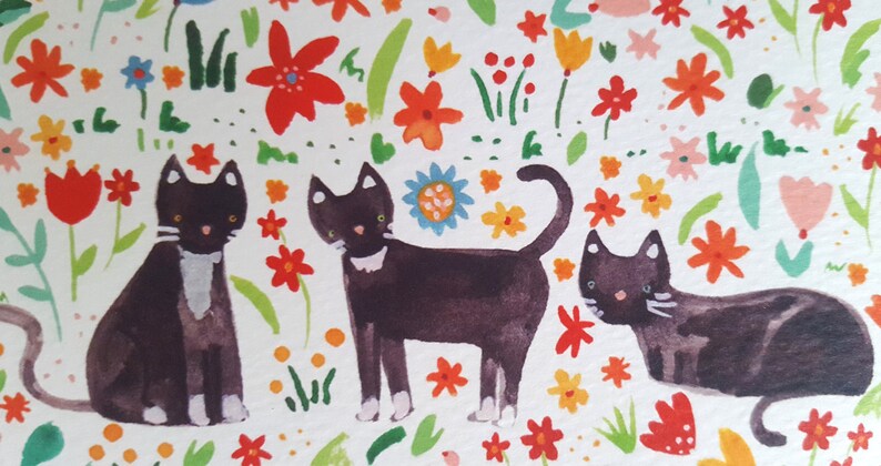 Three Cats A6 Card image 7