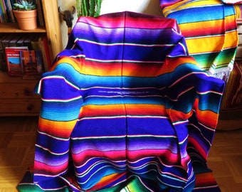 220cm x 150cm mexican woven vintage  blanket  purple lilac  sarape  ethnic mexico hippie  yoga southwestern  boho  indian navajo