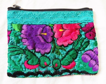 portemonnee boho bloemen ethno guatemala hippie