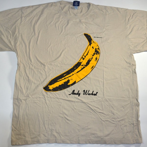 Velvet Underground Andy Warhol Rock Beige T-shirt Sz XXL
