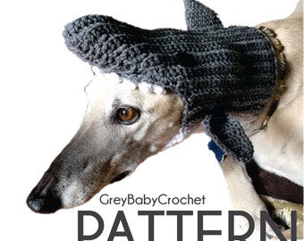 CROCHET PATTERN -Shark Snood - Instant Download