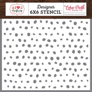 Echo Park I Heart Crafting Paint Dot Stencil