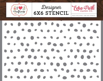 Echo Park I Heart Crafting Paint Dot Stencil