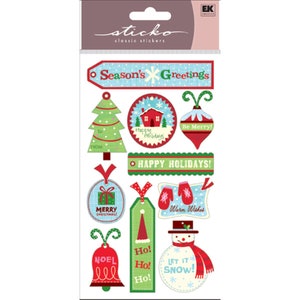 Sticko kerstlabels stickers