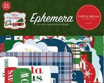 Carta Bella White Christmas Ephemera
