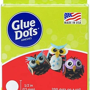 Glue Dots Permanent Craft Dots- 1/2 Inch