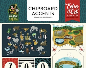 Echo Park Animal Safari Chipboard Accents