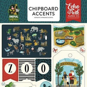 Echo Park Animal Safari Chipboard Accents