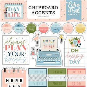 Echo Park Day In The Life Chipboard Accents