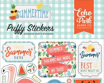 Echo Park Summertime Puffy Stickers