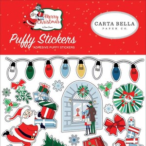 Carta Bella Merry Christmas Puffy Stickers