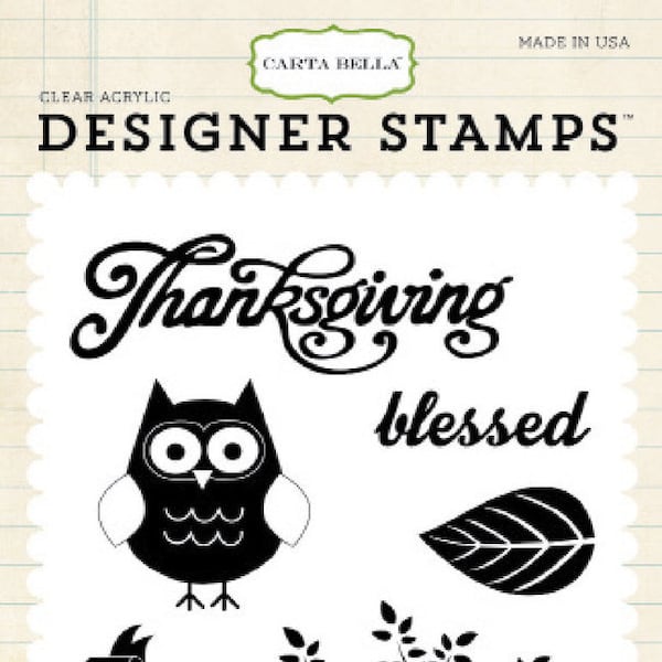 Echo Park Designer Stamps- Thanksgiving