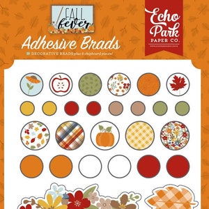 Echo Park Adhesive Brads - Fall Fever