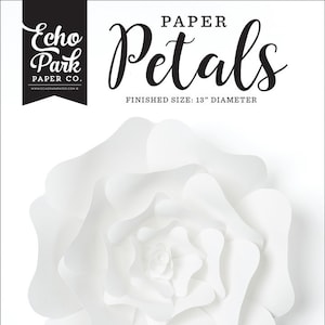 Echo Park Paper Petals Kit- Large White Rose