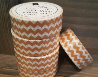 American Crafts Washi Tape - Orange Chevron