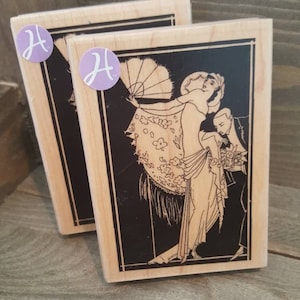 Timbro in legno romantico grafico 45
