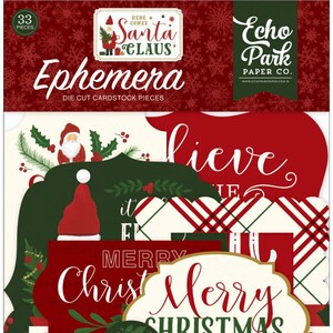 Echo Park Here Comes Santa Claus Ephemera