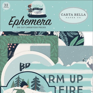 Carta Bella Snow Much Fun Ephemera
