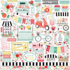 Carta Bella Summer Market Element Stickers